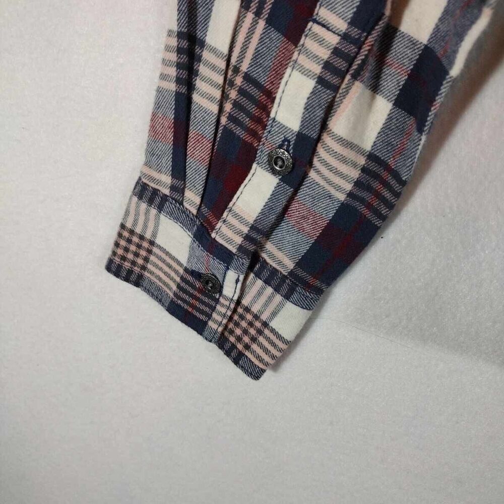 Noble Outfitters Shirt Plaid Fannel Womens Shirt Long Sleeve Size Medium - Picture 8 of 14